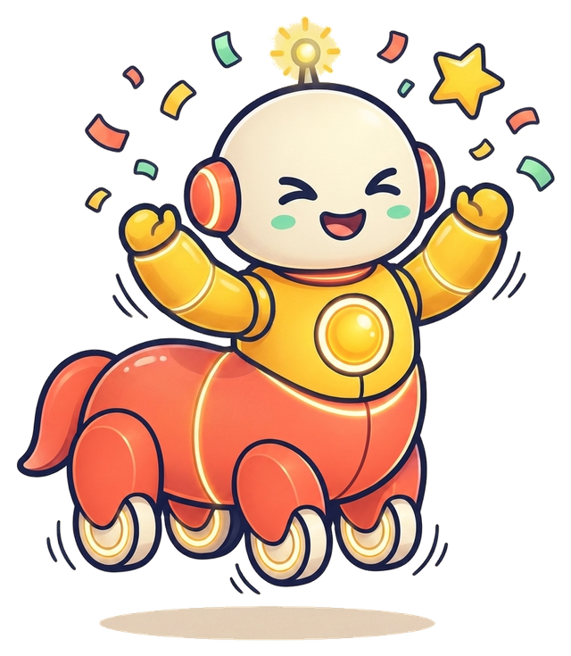 Bubba the robot centaur celebrating